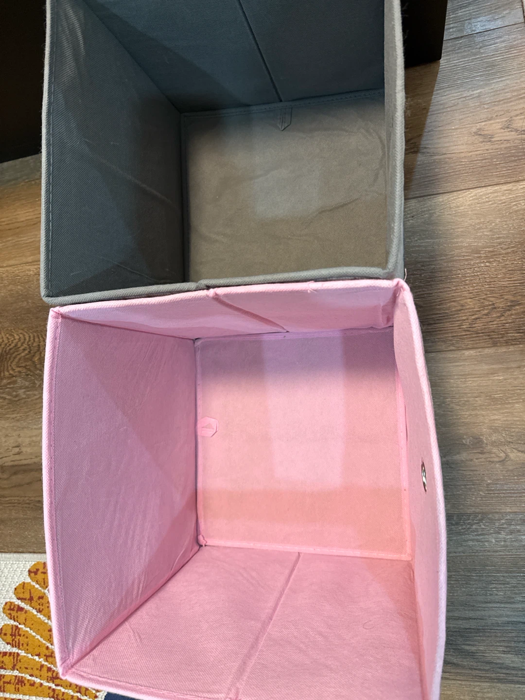 Pink and Grey Storage Cubes - photo 2