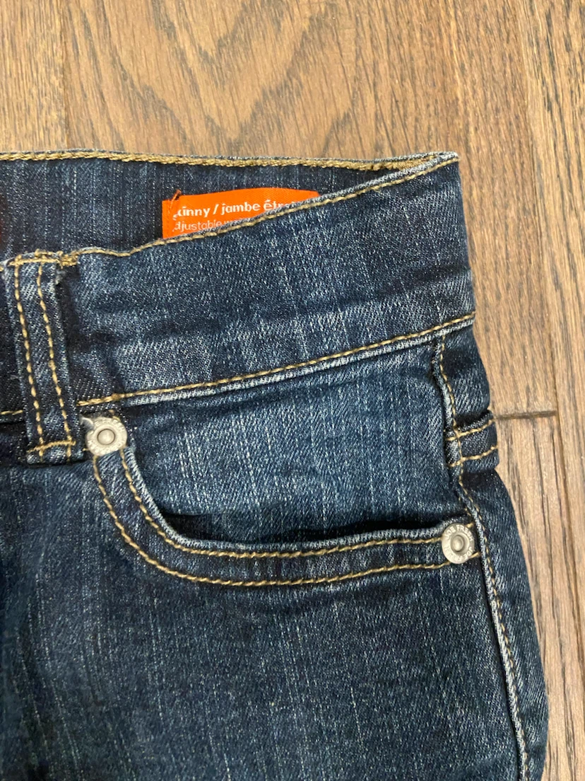 LIKE NEW: Joe Fresh Kids Skinny Jeans Adjustable Waist - Size 10 - photo 3