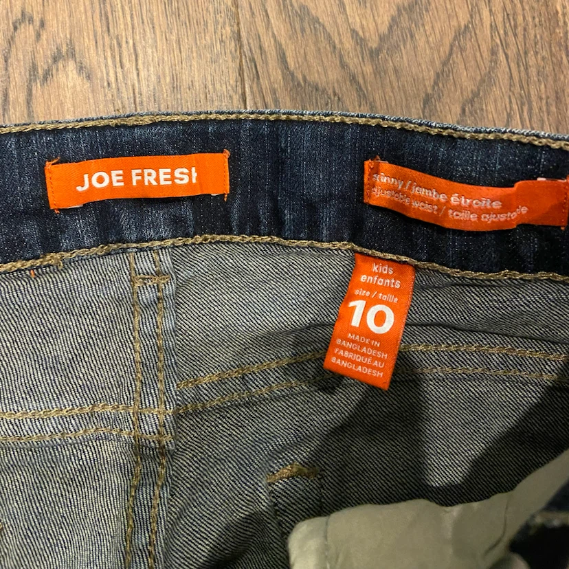 LIKE NEW: Joe Fresh Kids Skinny Jeans Adjustable Waist - Size 10 - photo 4