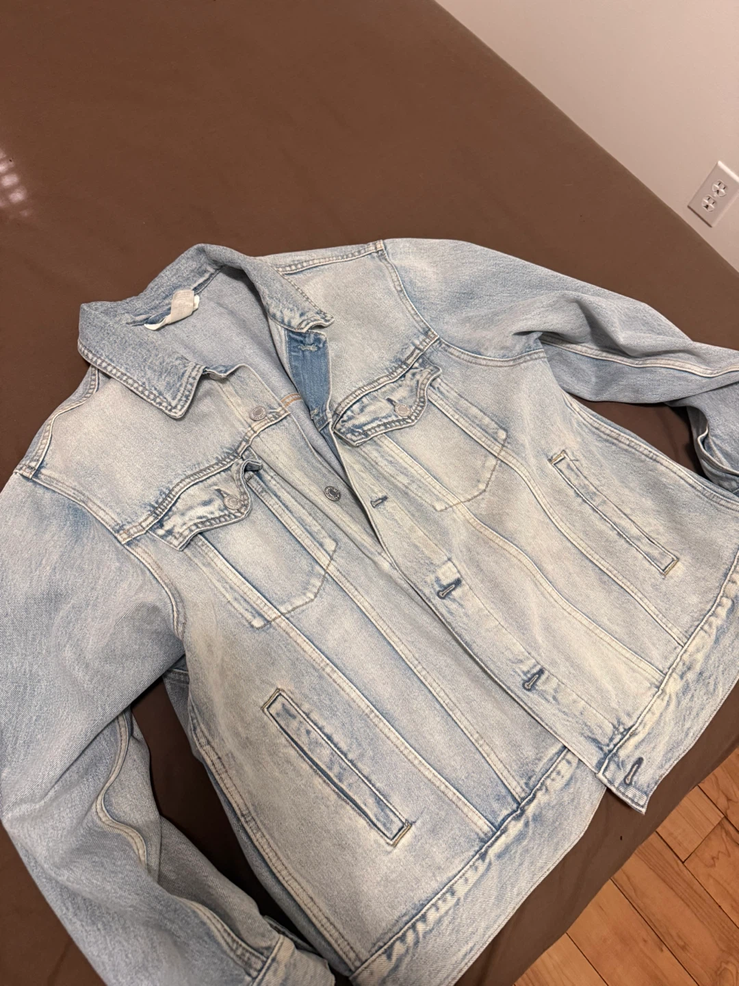 H&M Relaxed Fit Denim Jacket - L