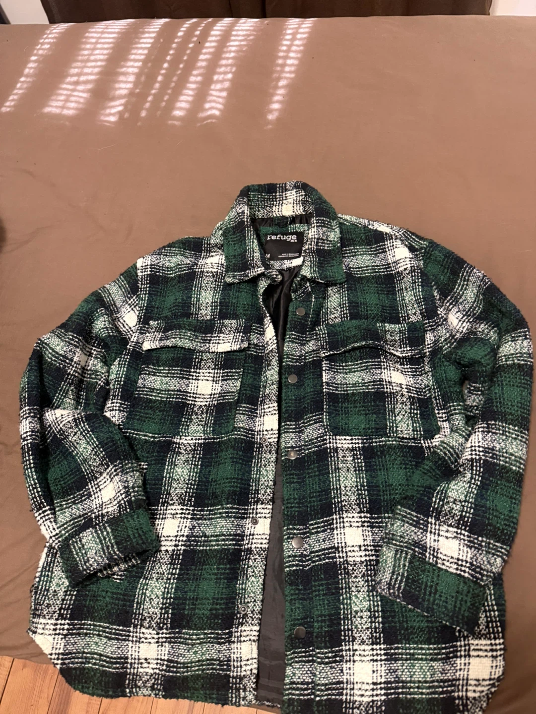 Men plaid shacket Size M - photo 2