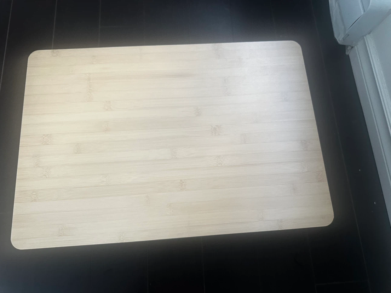 White Storage Bin with Bamboo Lid - photo 4