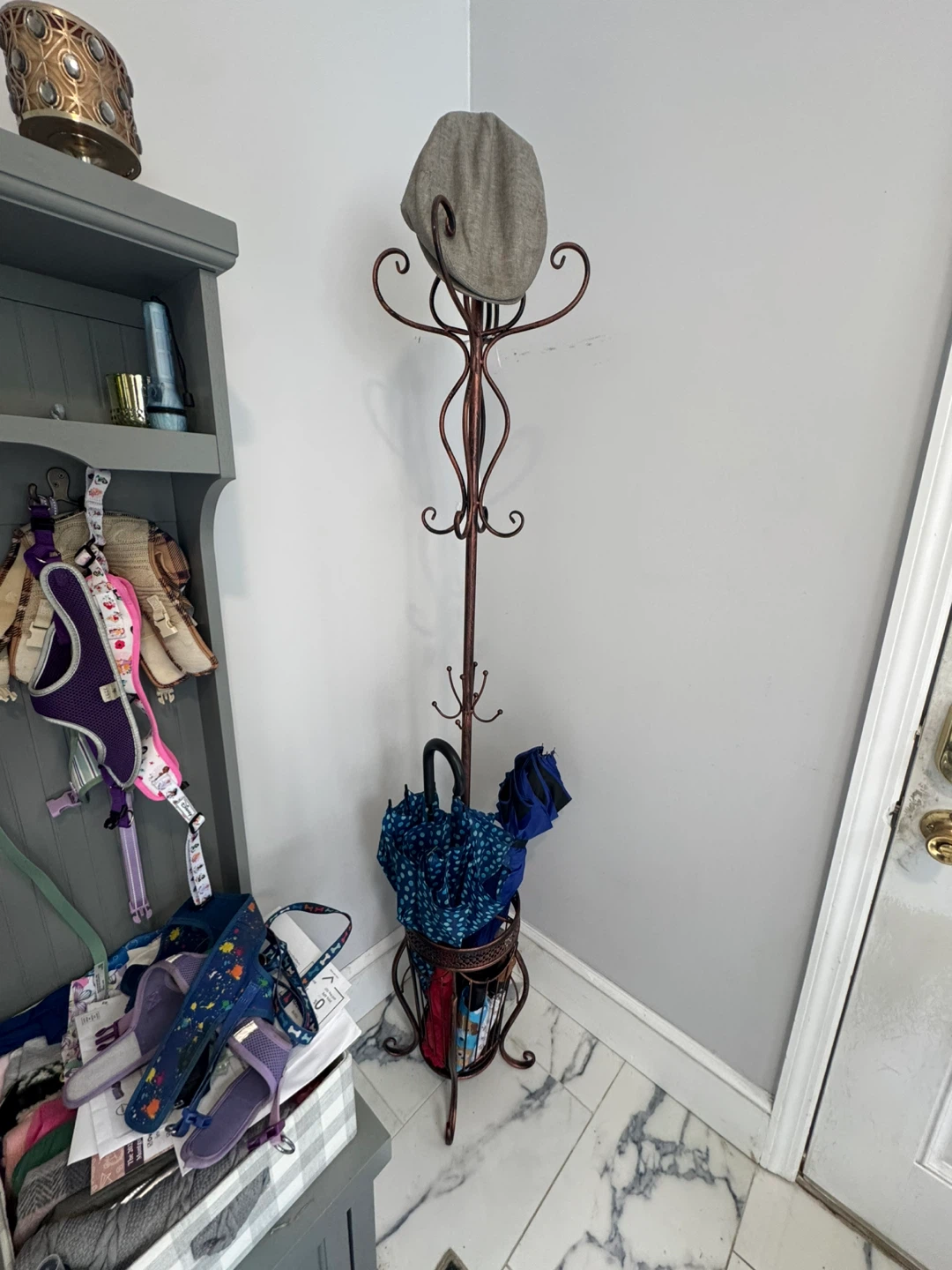 Decorative Coat Rack with Umbrella Stand