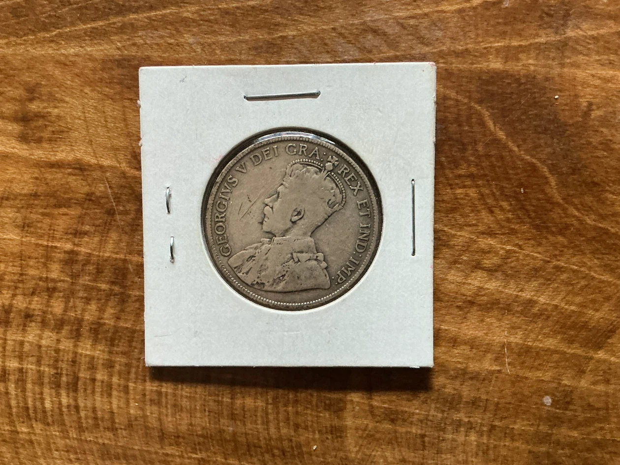 1918 Canada 50 Cents Coin ! - photo 2