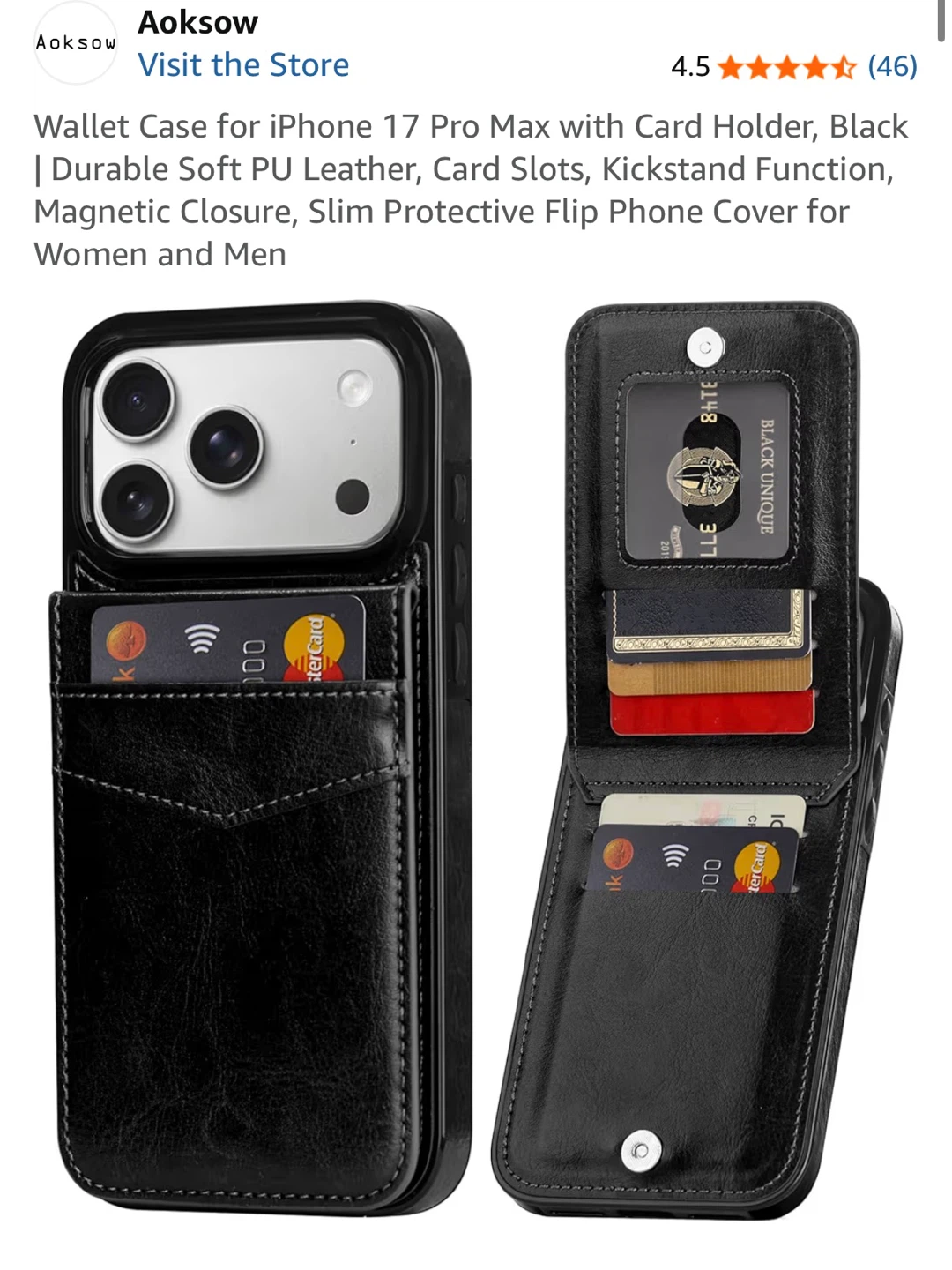 iPhone 17 Pro Max Wallet Case