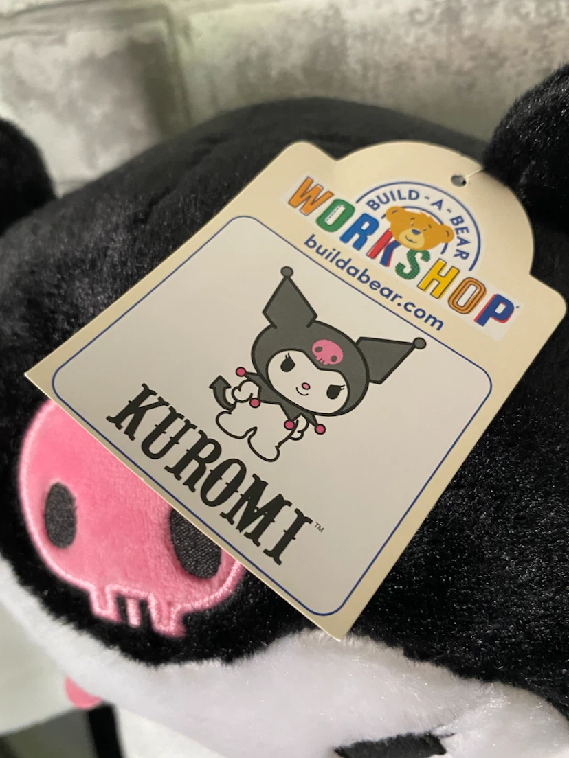 NEW! Build-A-Bear Kuromi Plush Toy and white board with tags! - photo 3
