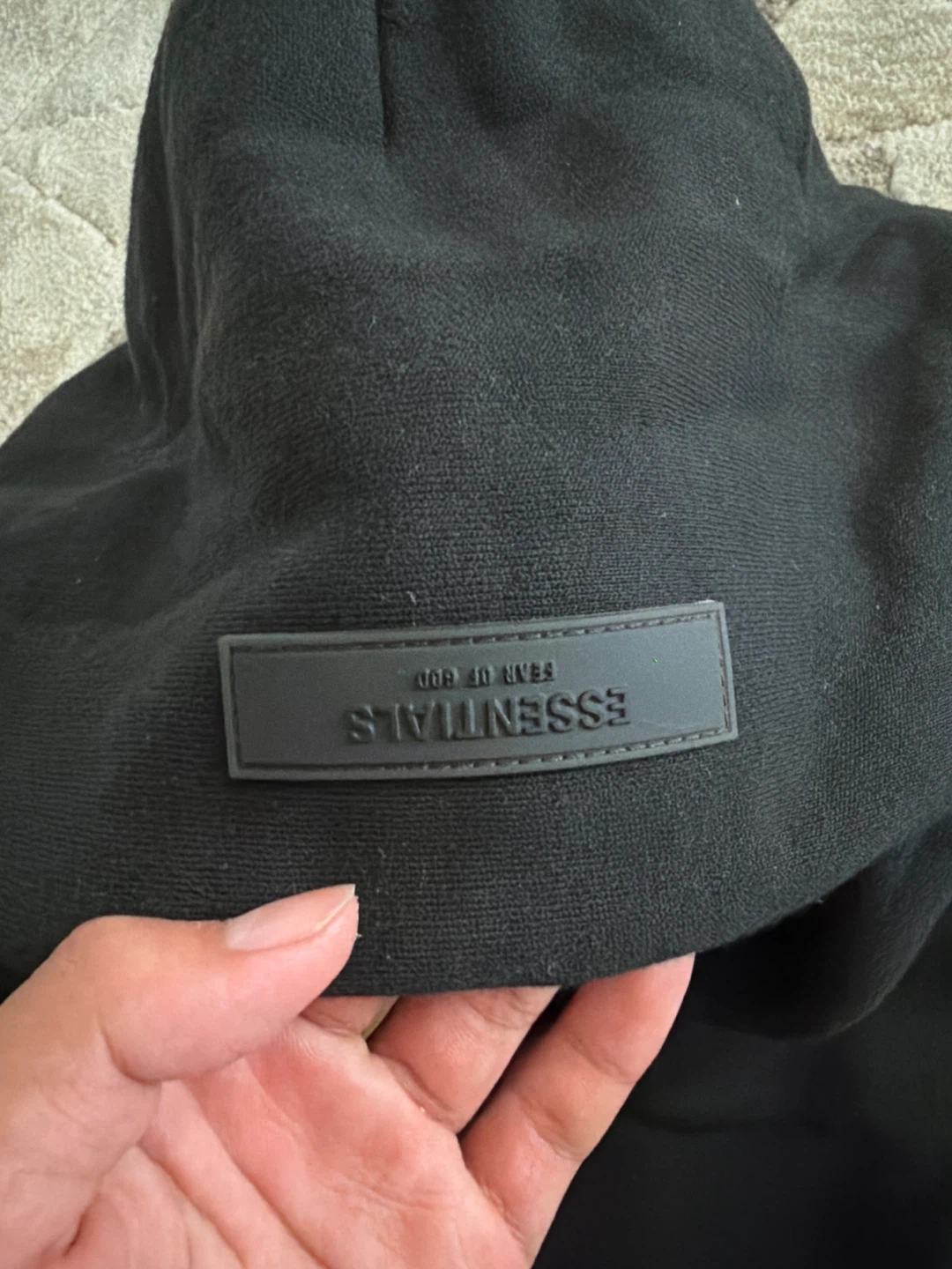 ESSENTIALS Fear of God Hoodie - Black - Size L - photo 3