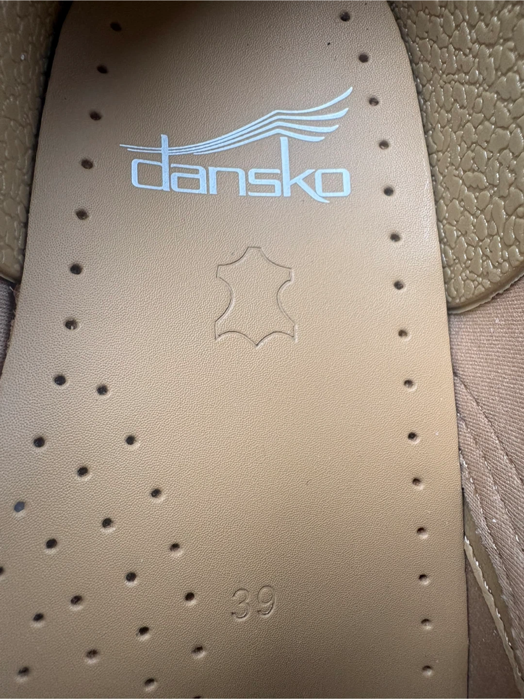 Dansko Beige Leather Clogs Size 39 - photo 5