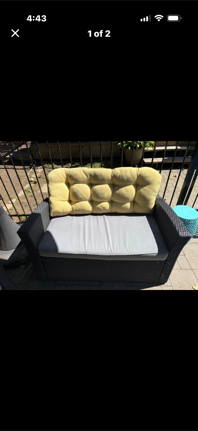 Outdoor chair and love seat - photo 2