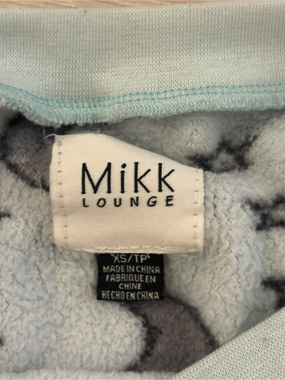 Mikk Lounge Pyjama Top - Baby Blue Moon & Stars Print - XS/TP - photo 2