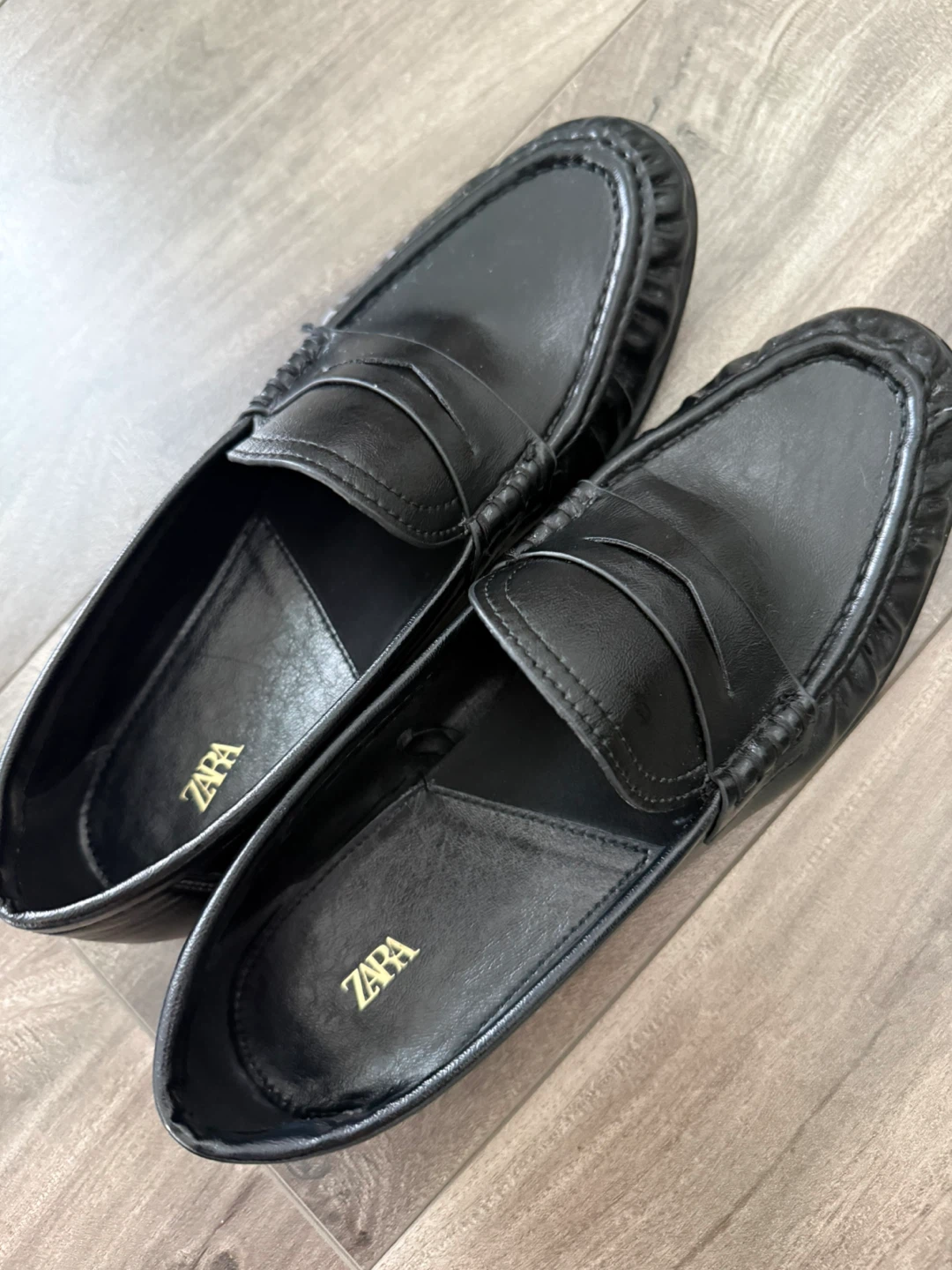 ZARA Women Black Loafers size 7.5 - photo 2
