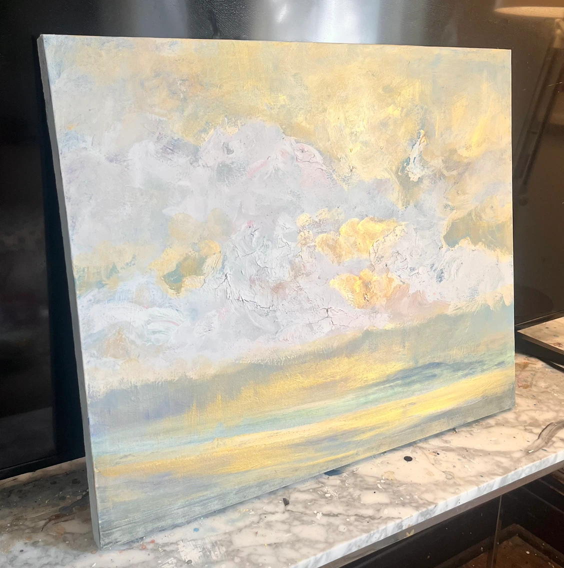 Abstract Cloudscape Painting 20” x 24” - photo 2