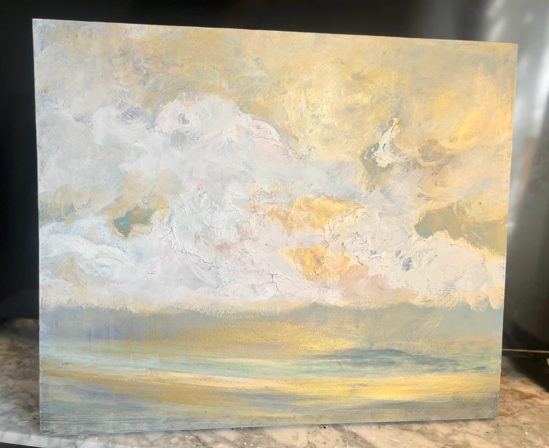 Abstract Cloudscape Painting 20” x 24” - photo 3