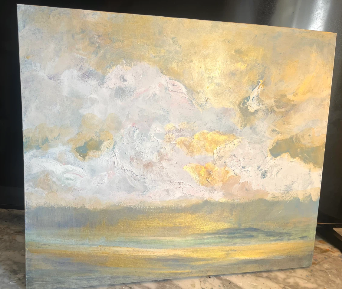 Abstract Cloudscape Painting 20” x 24” - photo 5