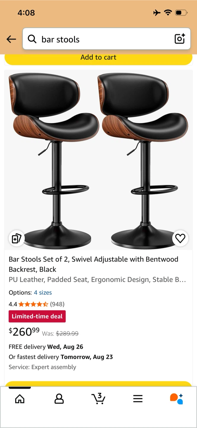 Bar Table + bar stools - photo 3