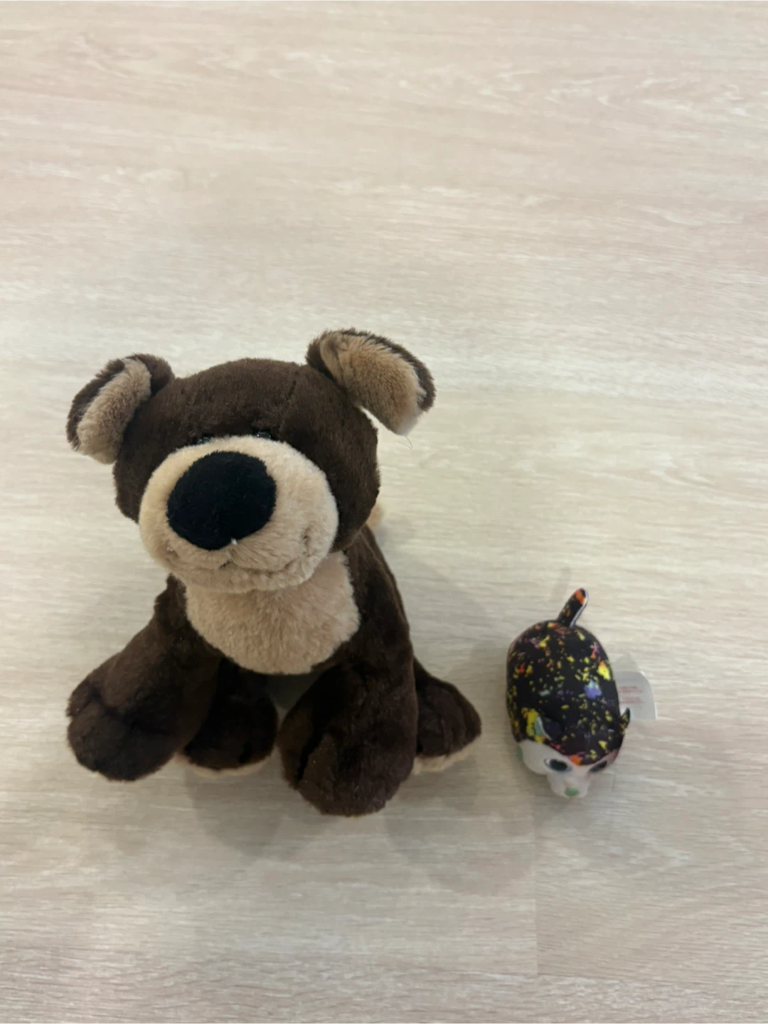 Brown Plush Dog & Mini Toy - photo 2