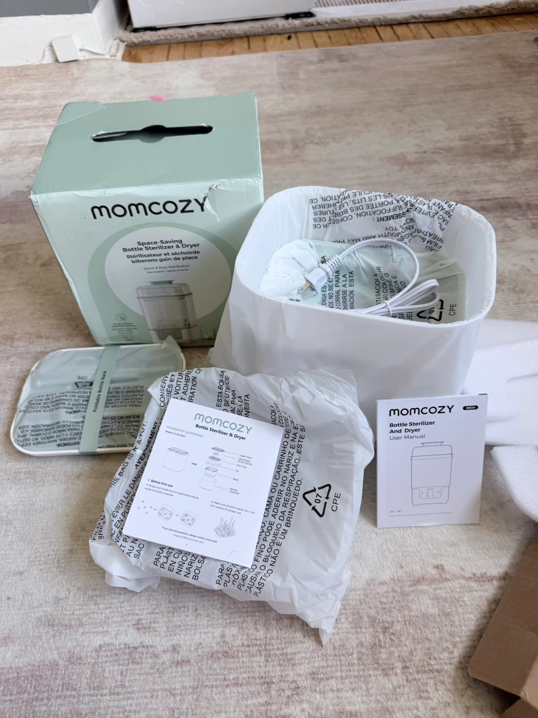 Momcozy Bottle Sterilizer and Dryer, 8-in-1 Electric Steam