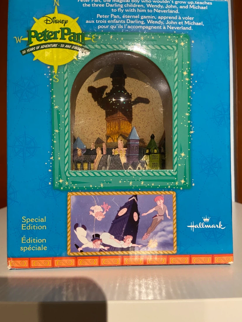 Hallmark Disney Peter Pan 50 Years of Adventure Water Globe