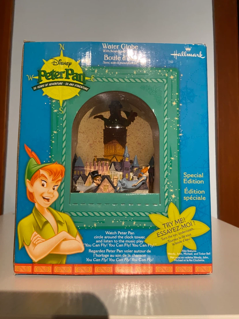 Hallmark Disney Peter Pan 50 Years of Adventure Water Globe - photo 2