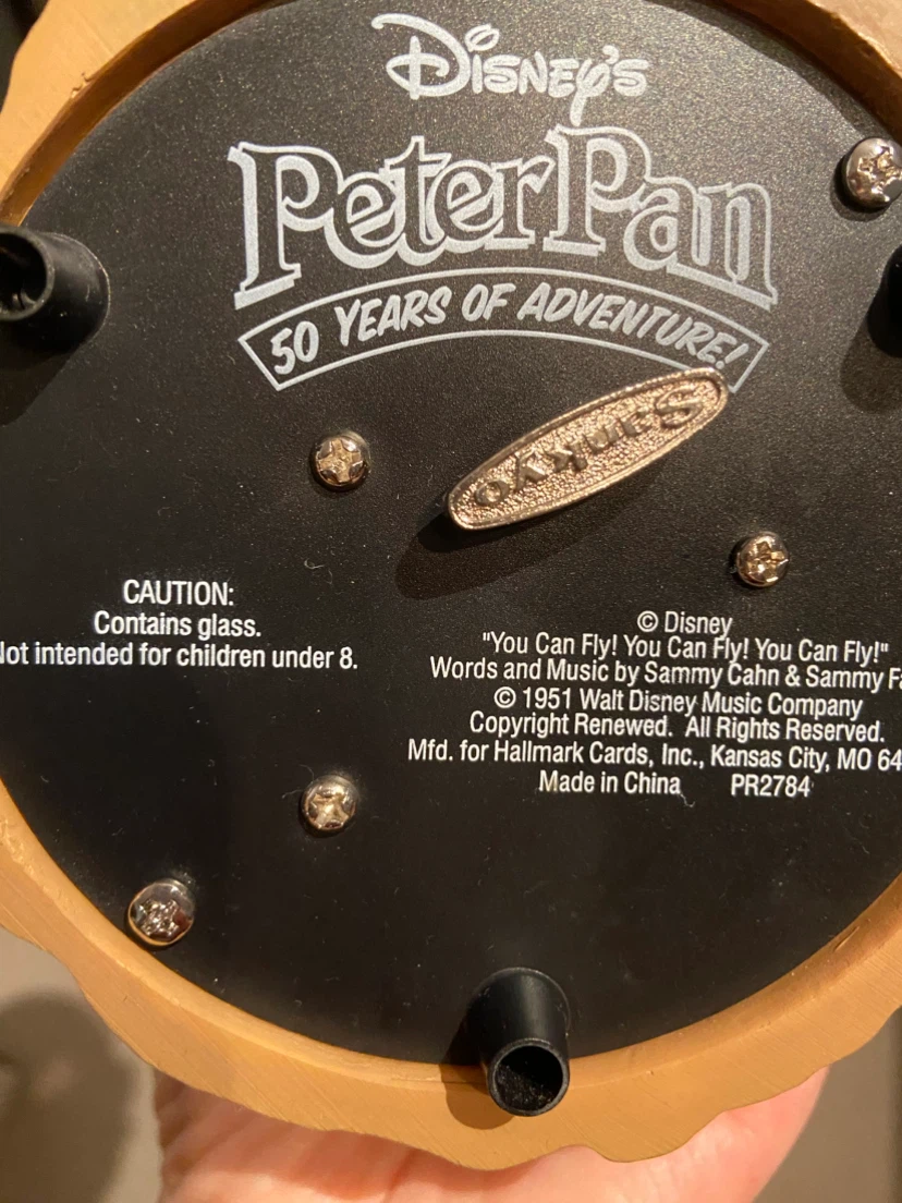 Hallmark Disney Peter Pan 50 Years of Adventure Water Globe - photo 3