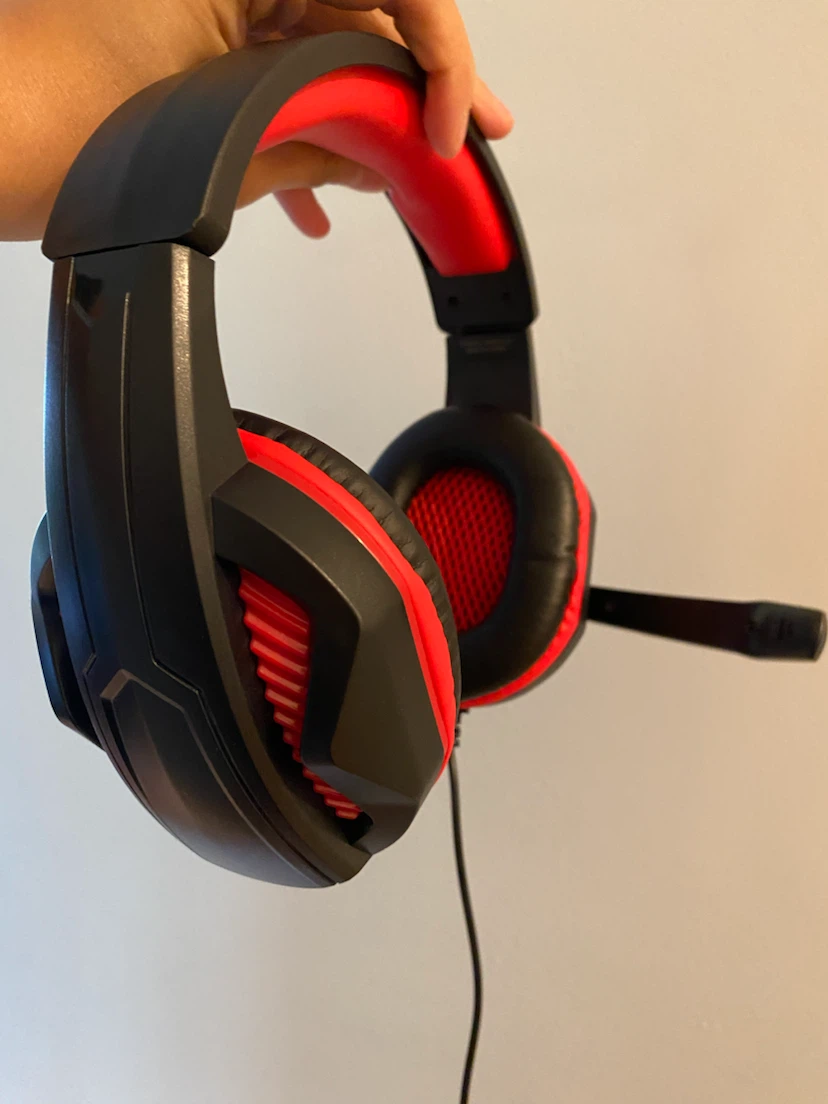 Biogenik Gaming Headset – Wired (Red/Black) with Flip Microphone - photo 4
