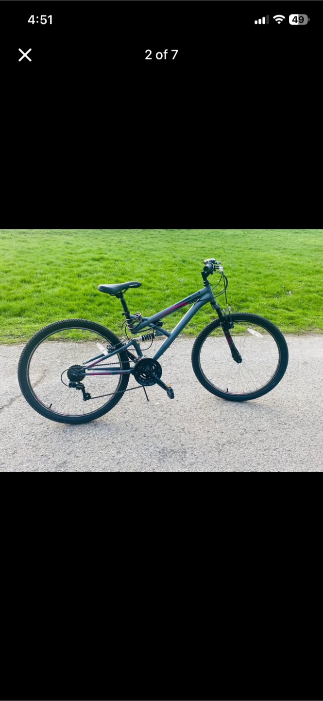Grey Mountain Bike