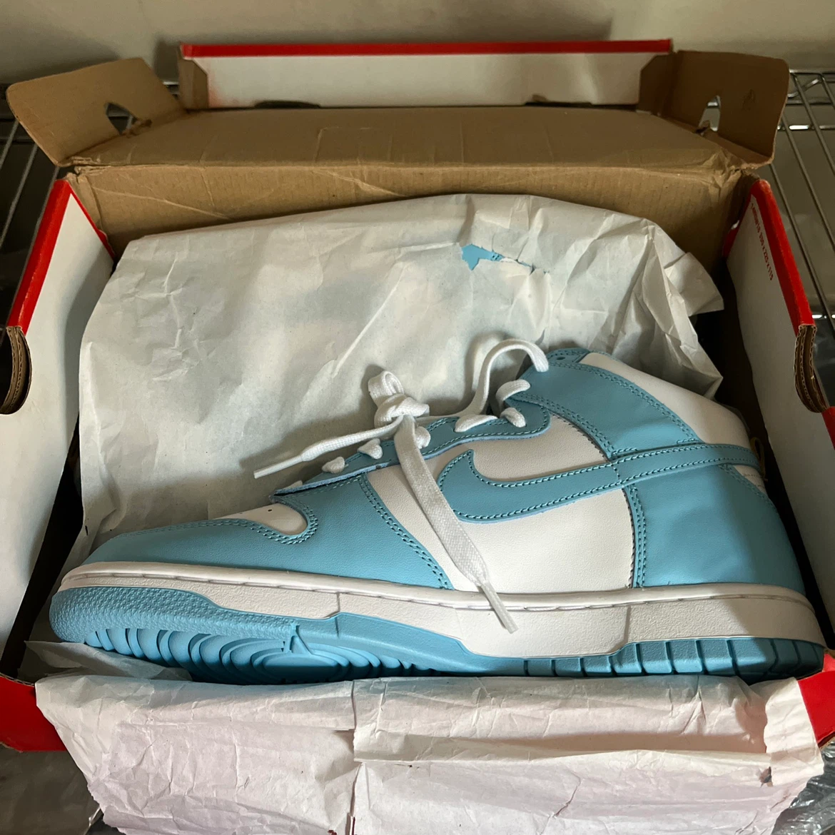 Nike Dunk High Blue Chill Men UNC Retro Powder University