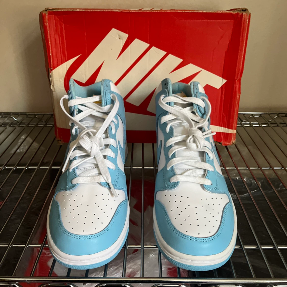 Nike Dunk High Blue Chill Men UNC Retro Powder University - photo 2