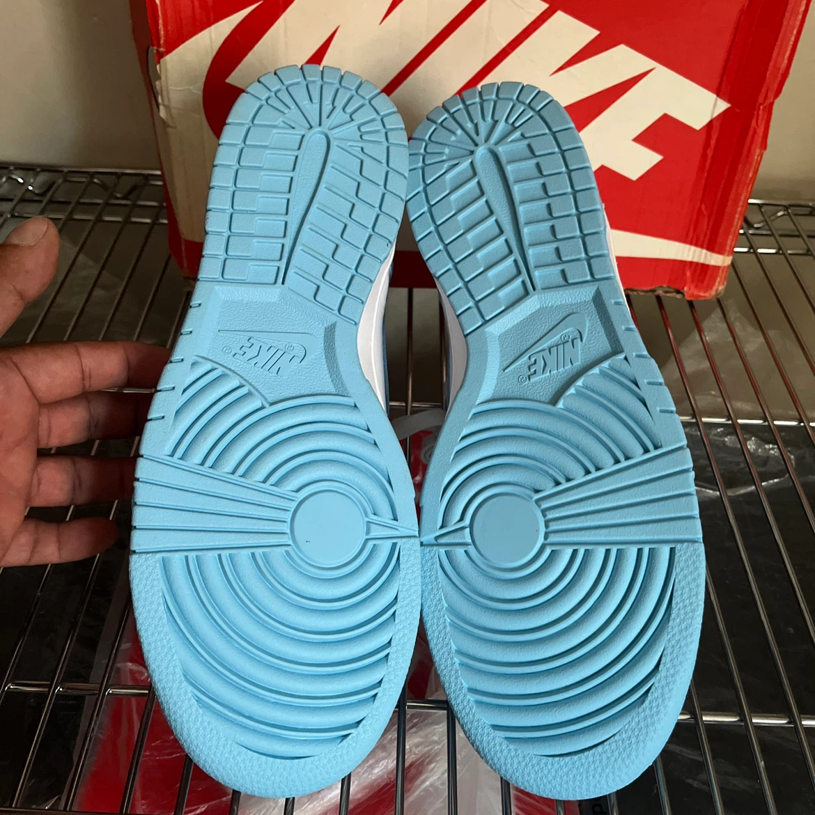 Nike Dunk High Blue Chill Men UNC Retro Powder University - photo 5