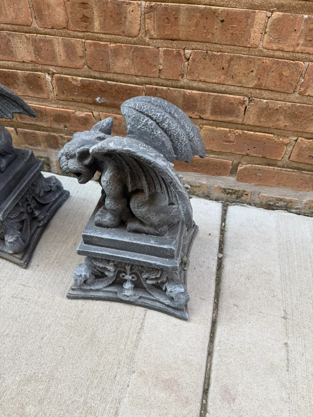 Gargoyle Statue Pair - photo 4