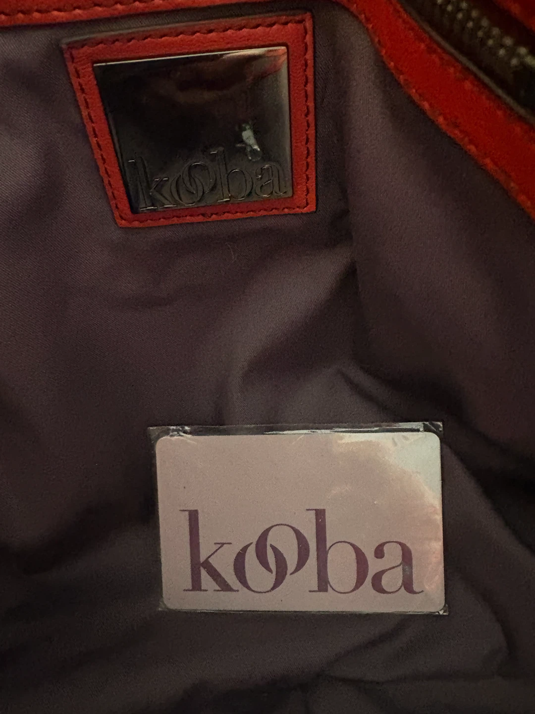 Kooba “Kiera” Red Leather Hobo Handbag - photo 2