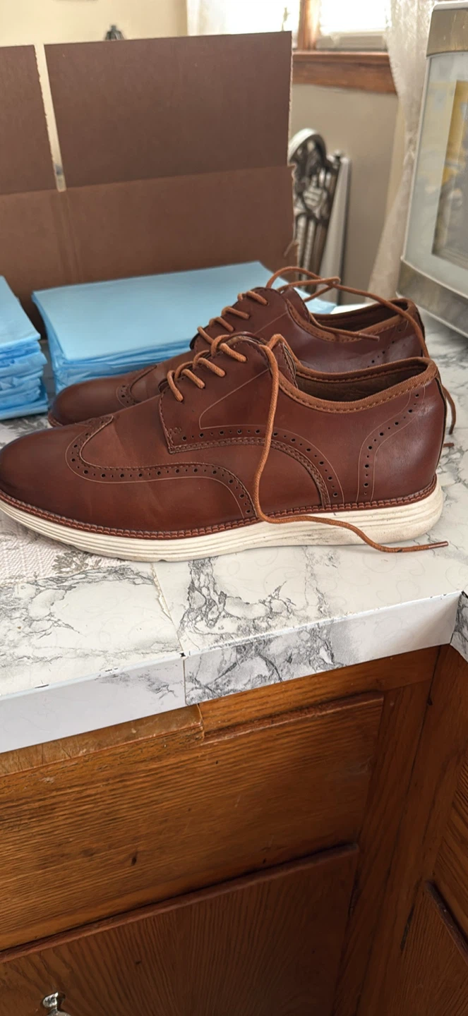 Breaker Brown Wingtip Oxford Shoes - photo 2