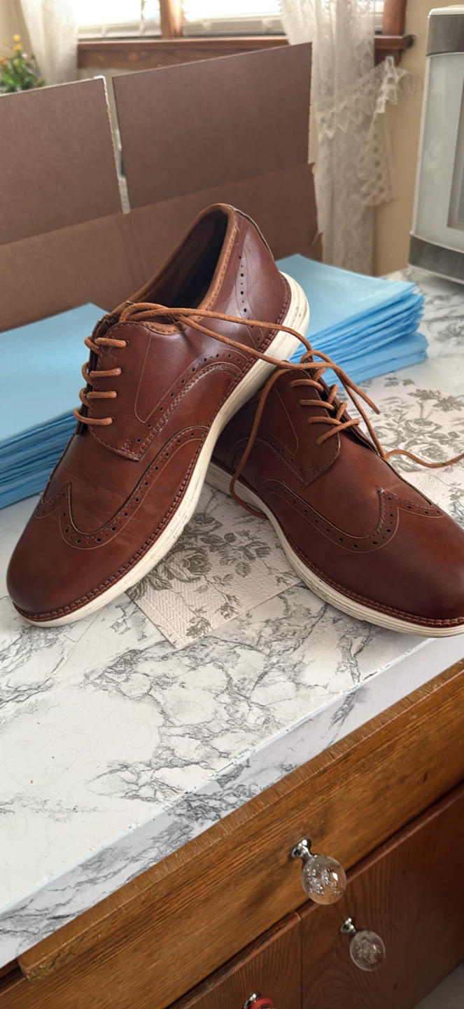 Breaker Brown Wingtip Oxford Shoes - photo 4
