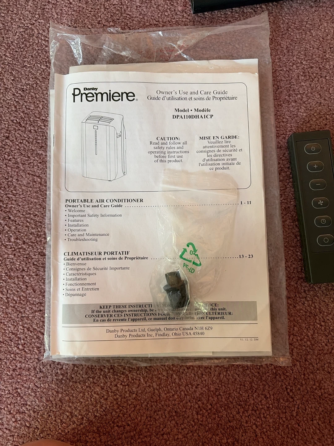 Danby Premiere Portable Air Conditioner DPA110DHA1CP - photo 5