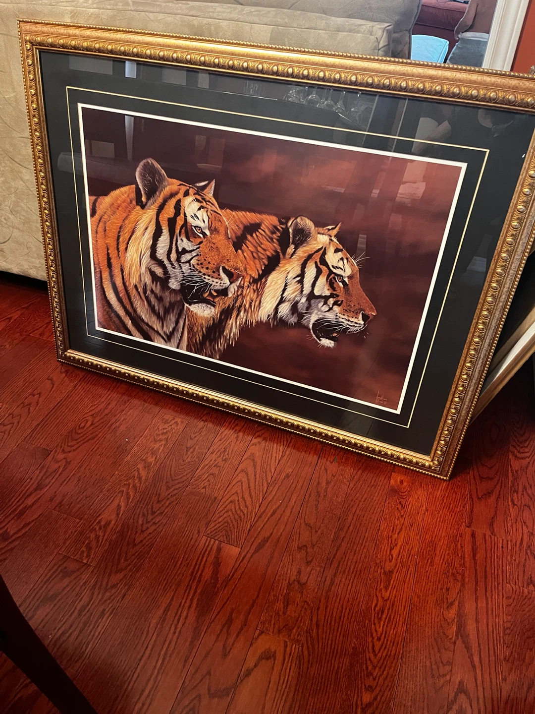 Framed Tiger Art Print