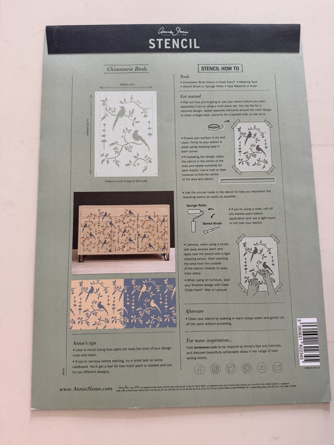 Annie Sloan Chinoiserie Birds Stencil - NEW - $25 - photo 2