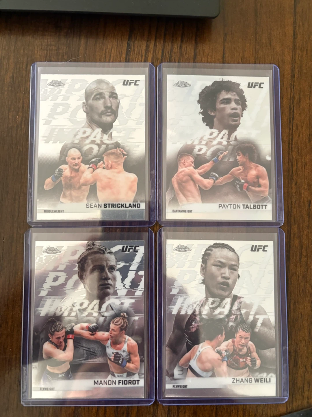 UFC Topps Chrome Trading Cards