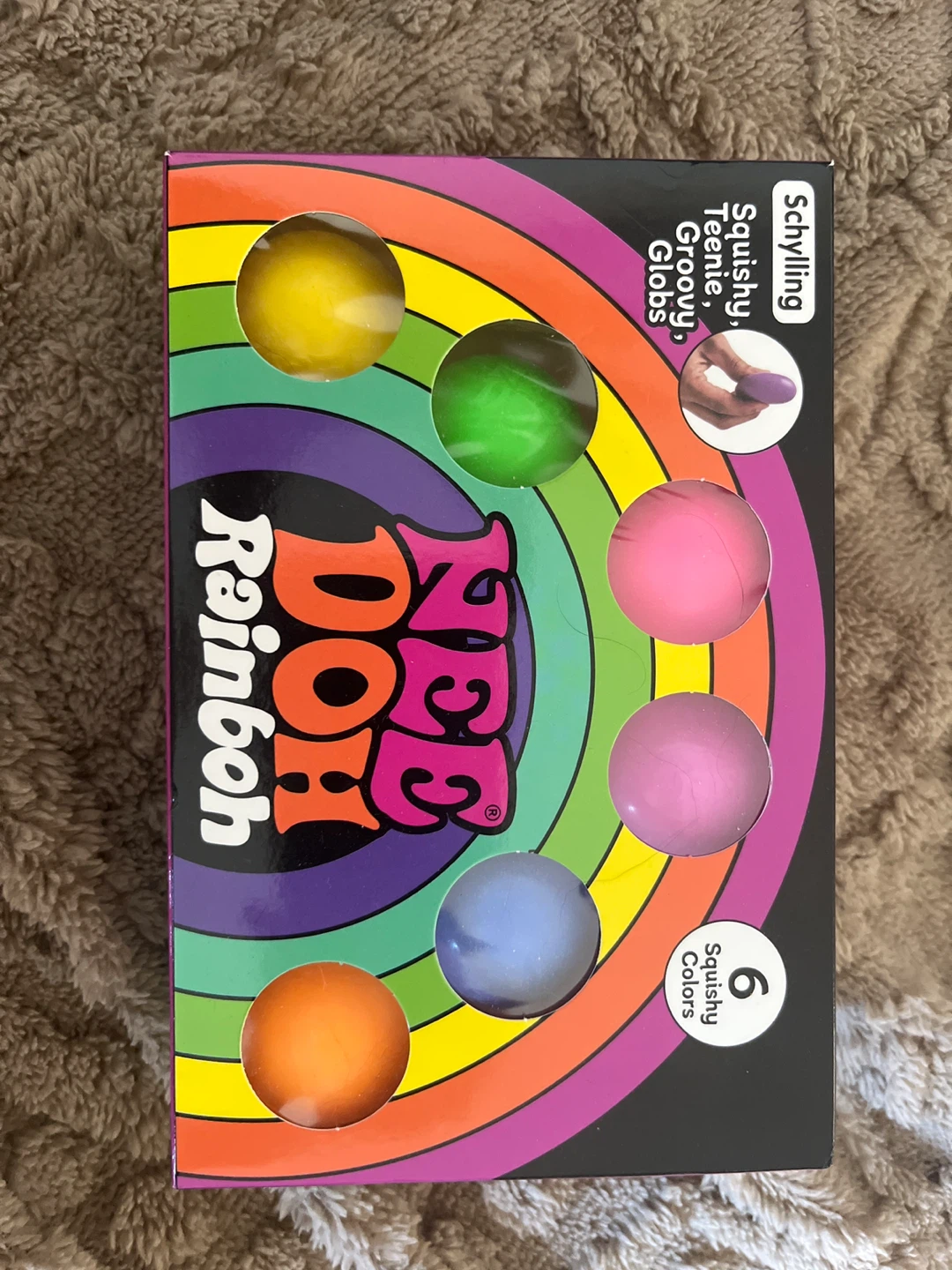 Schylling Nee Doh Rainbow Squishy Globs