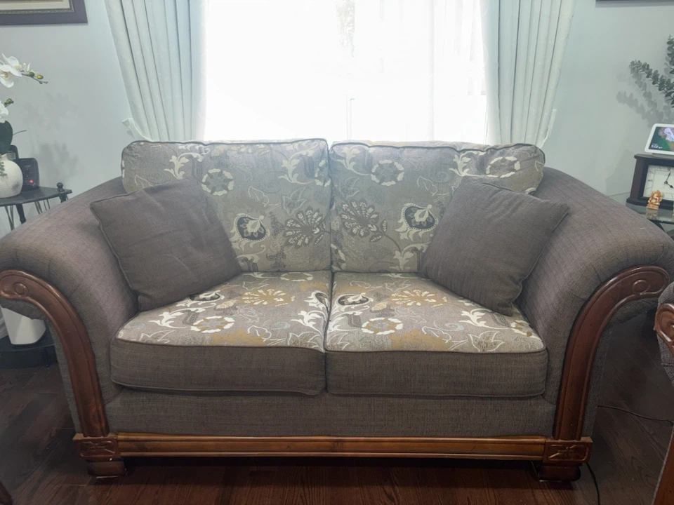 Brown 2-Seater Sofa