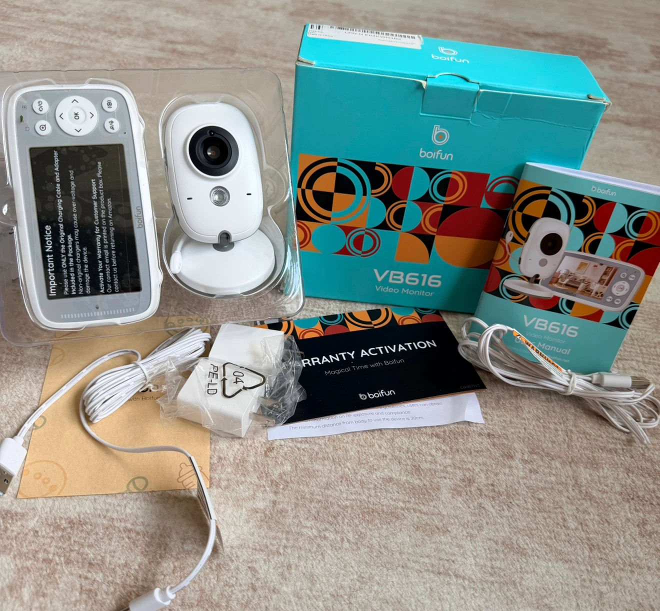 Boifun VB616 Video Baby Monitor