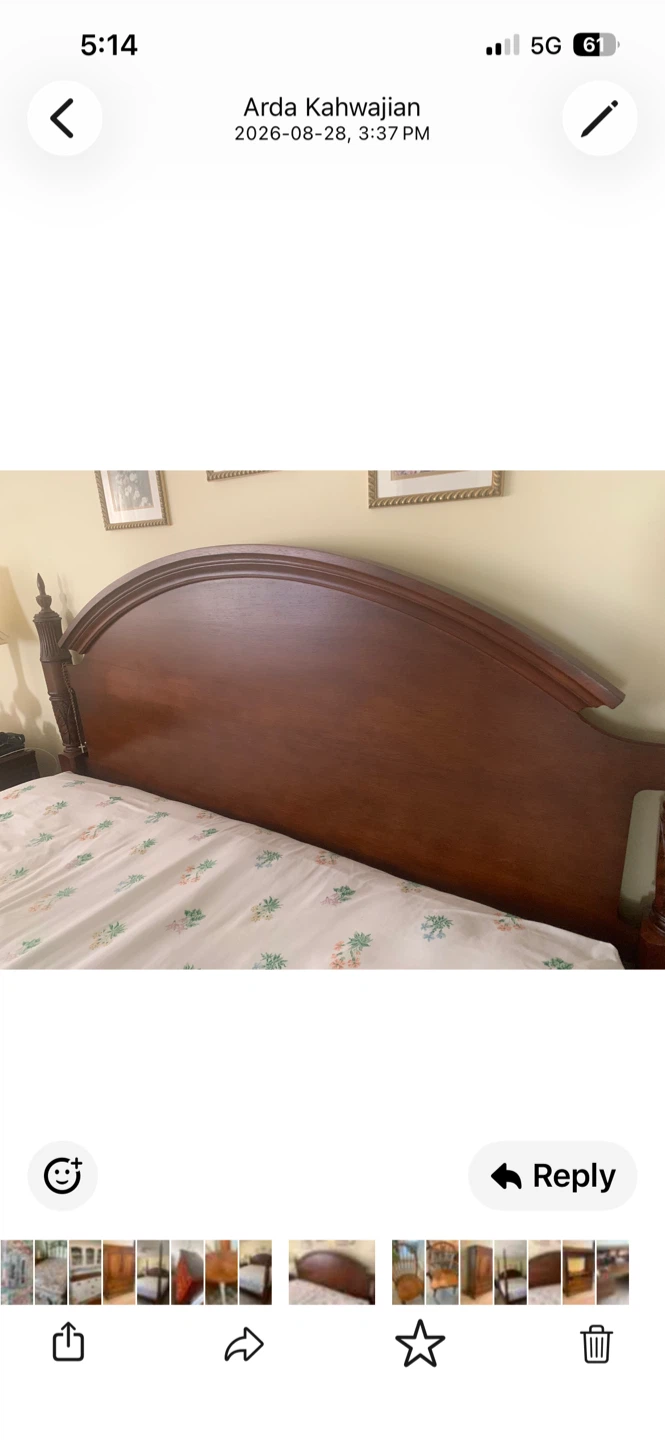 King size Wooden Four-Poster Bed Frame - photo 4