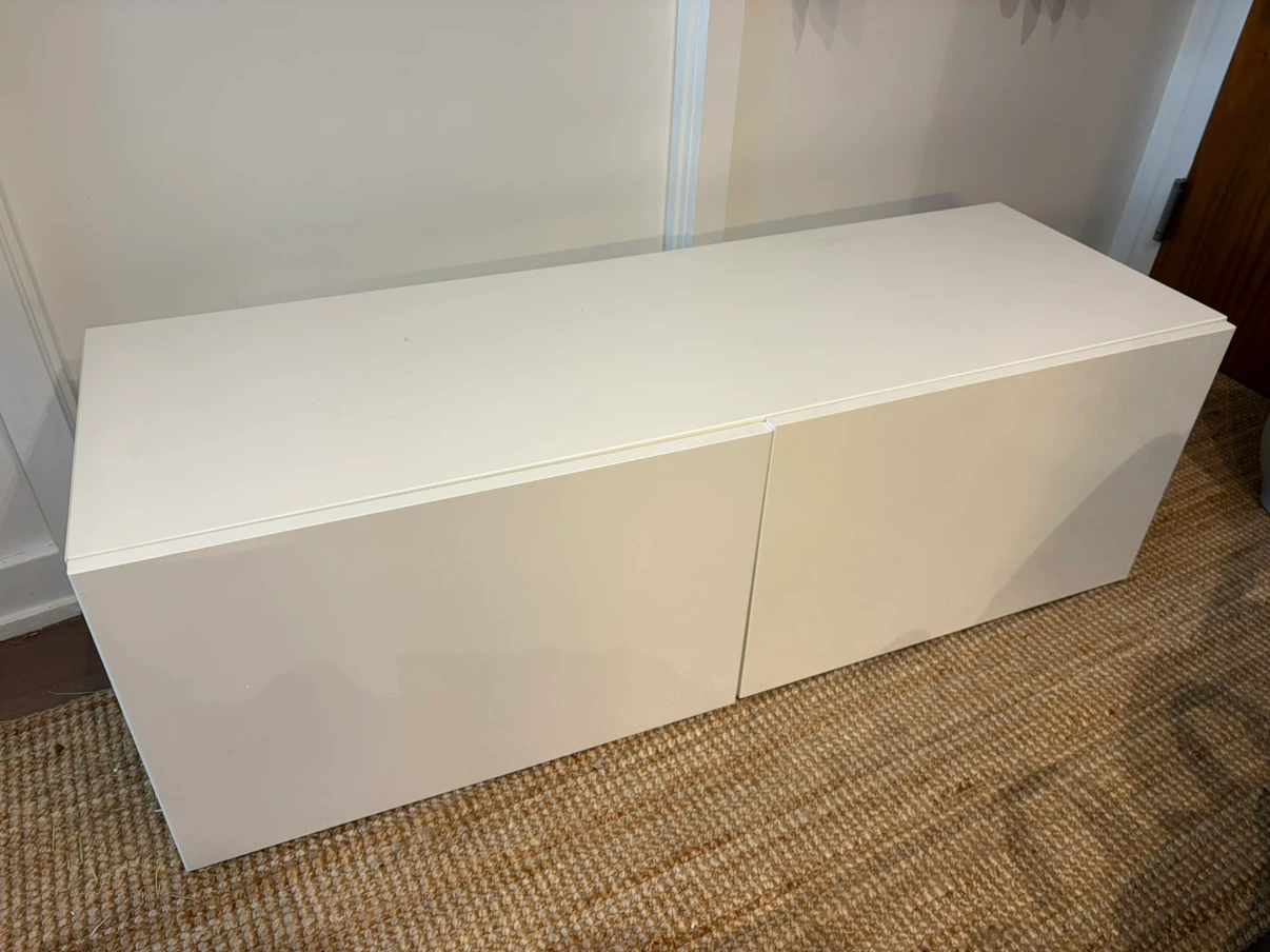 IKEA Besta White Storage Cabinet - photo 3