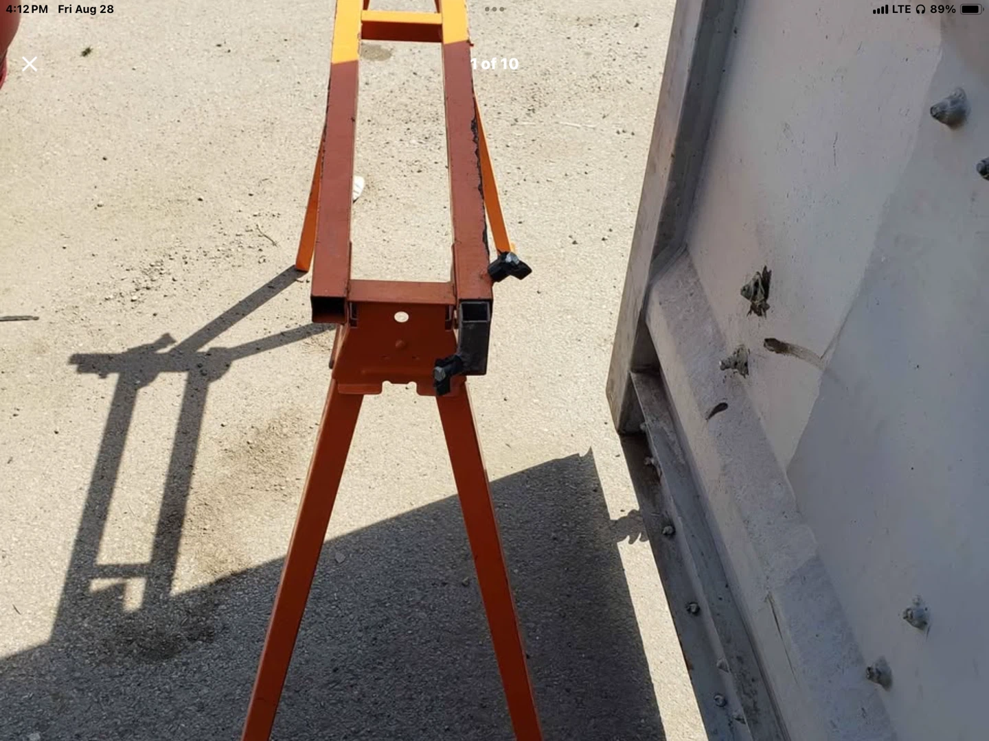 Steel saw horse