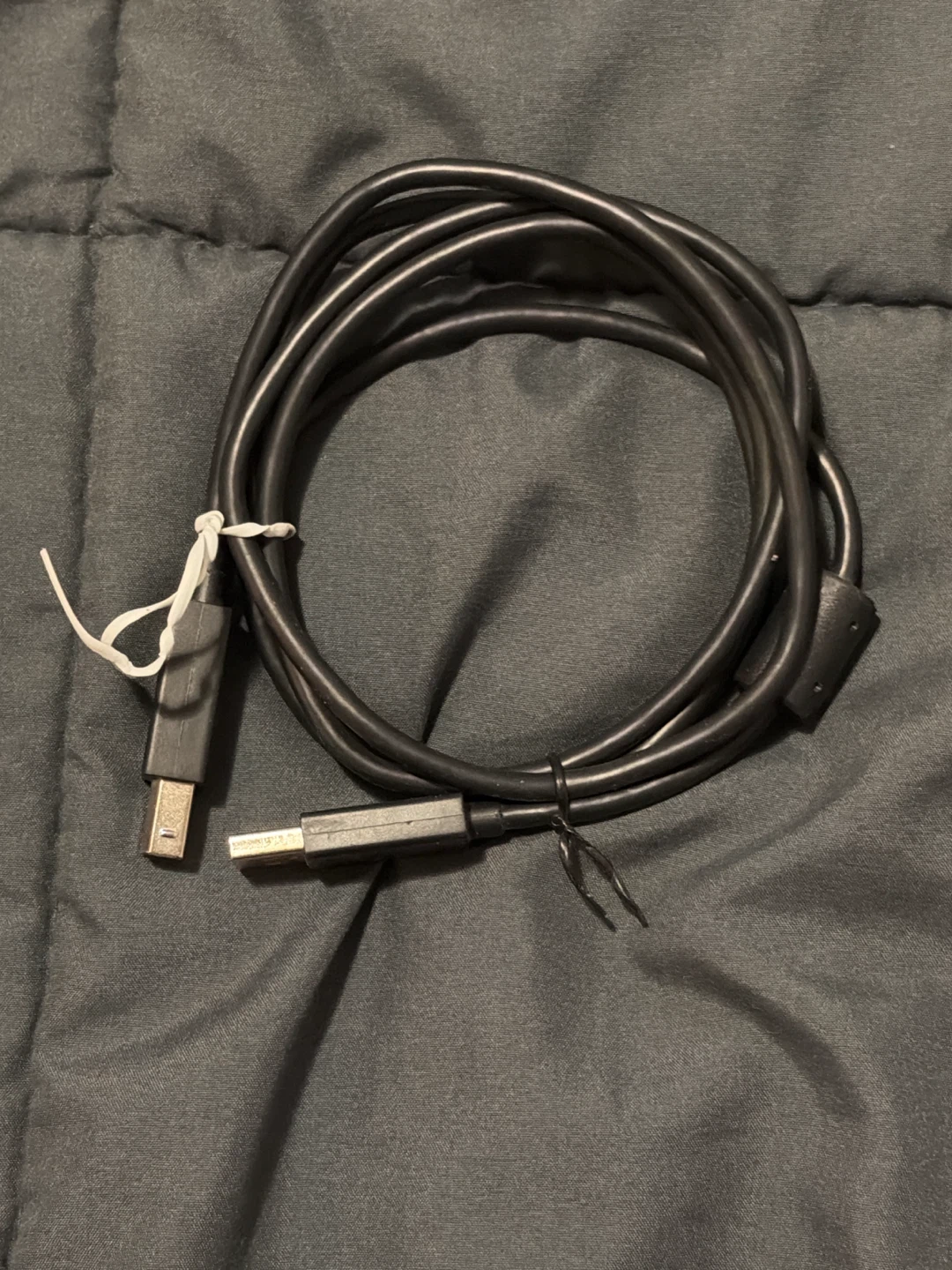 Black USB to USB-B Cable