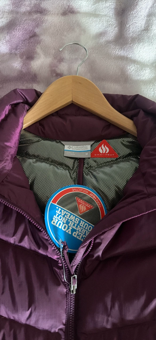 New Columbia Down Jacket - Women's Medium - Purple - photo 3
