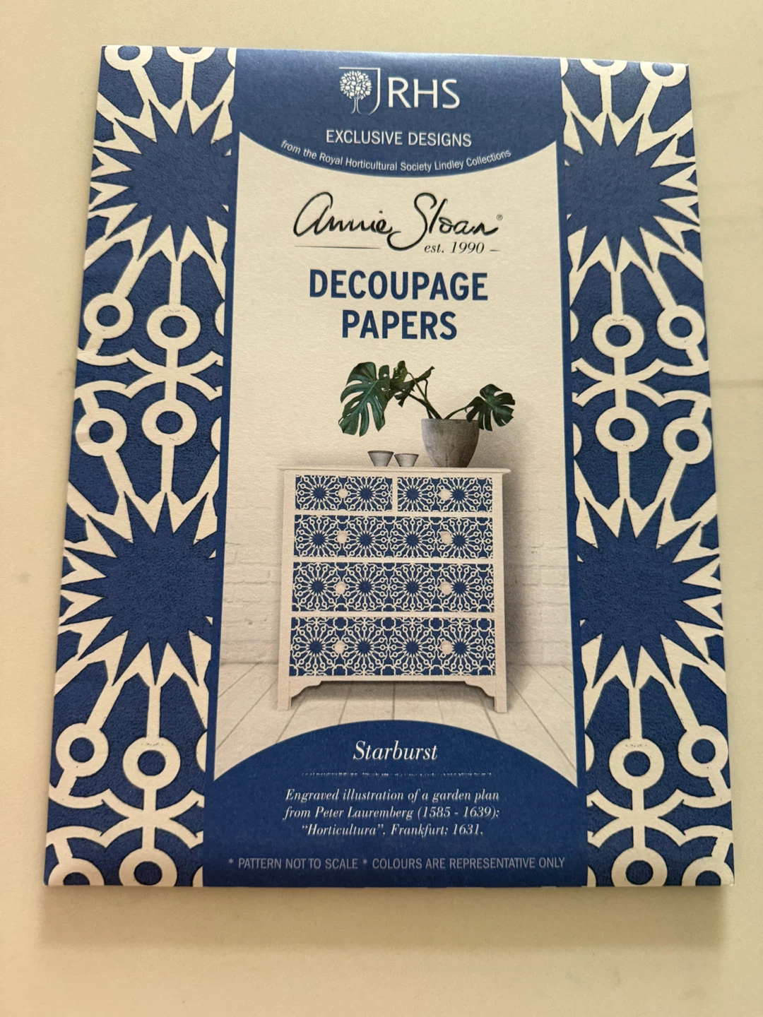Annie Sloan Starburst Decoupage Paper – NEW – $20