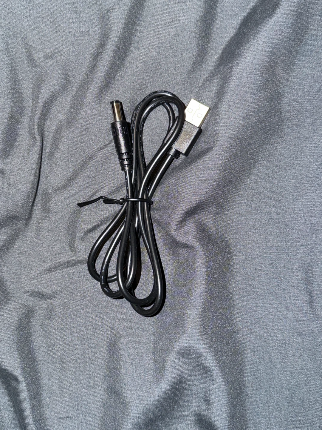 USB to DC 5.5mm x 2.1mm Barrel Jack Power Cable