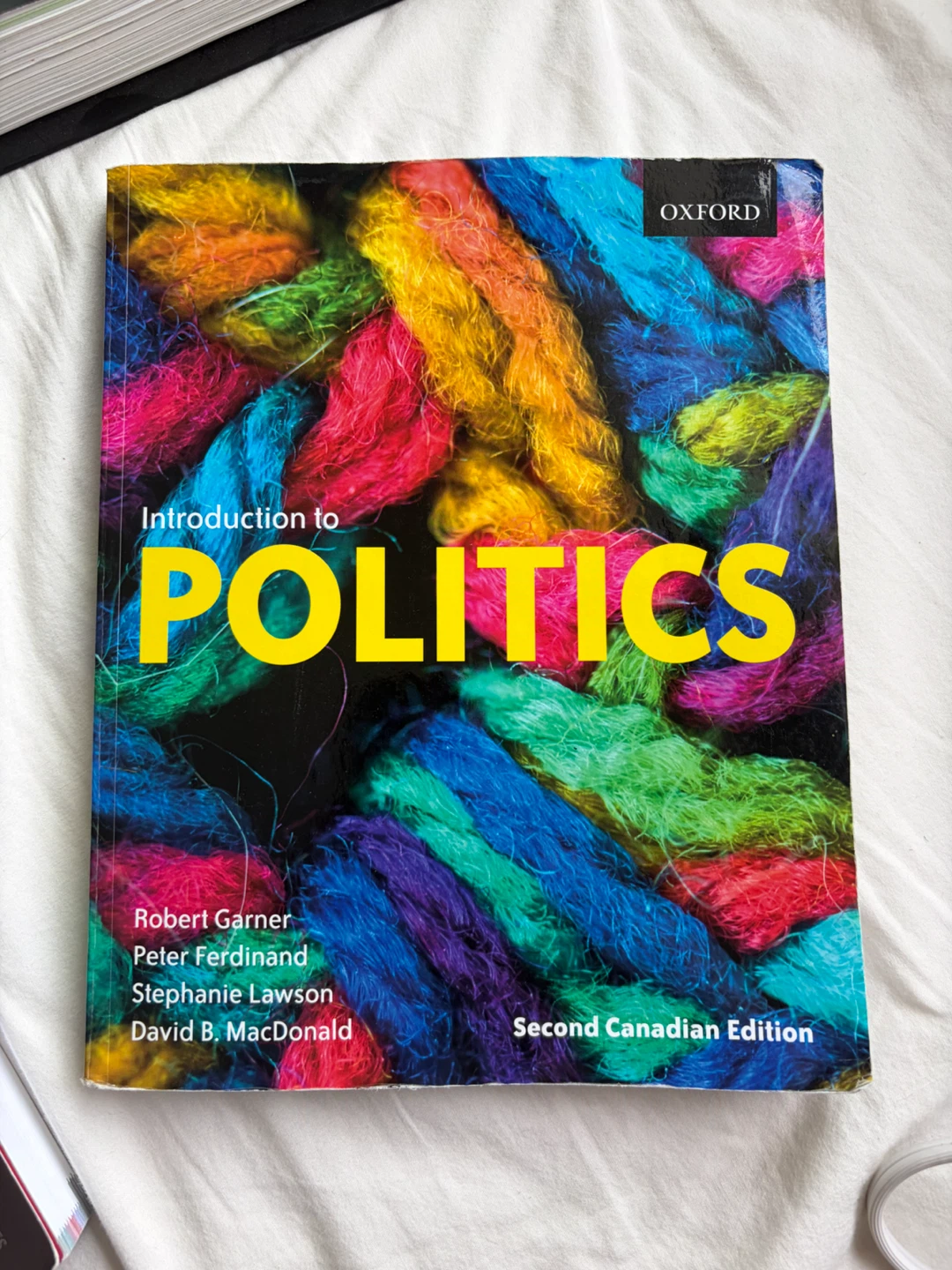 Introduction to Politics Second Canadian Edition Textbook