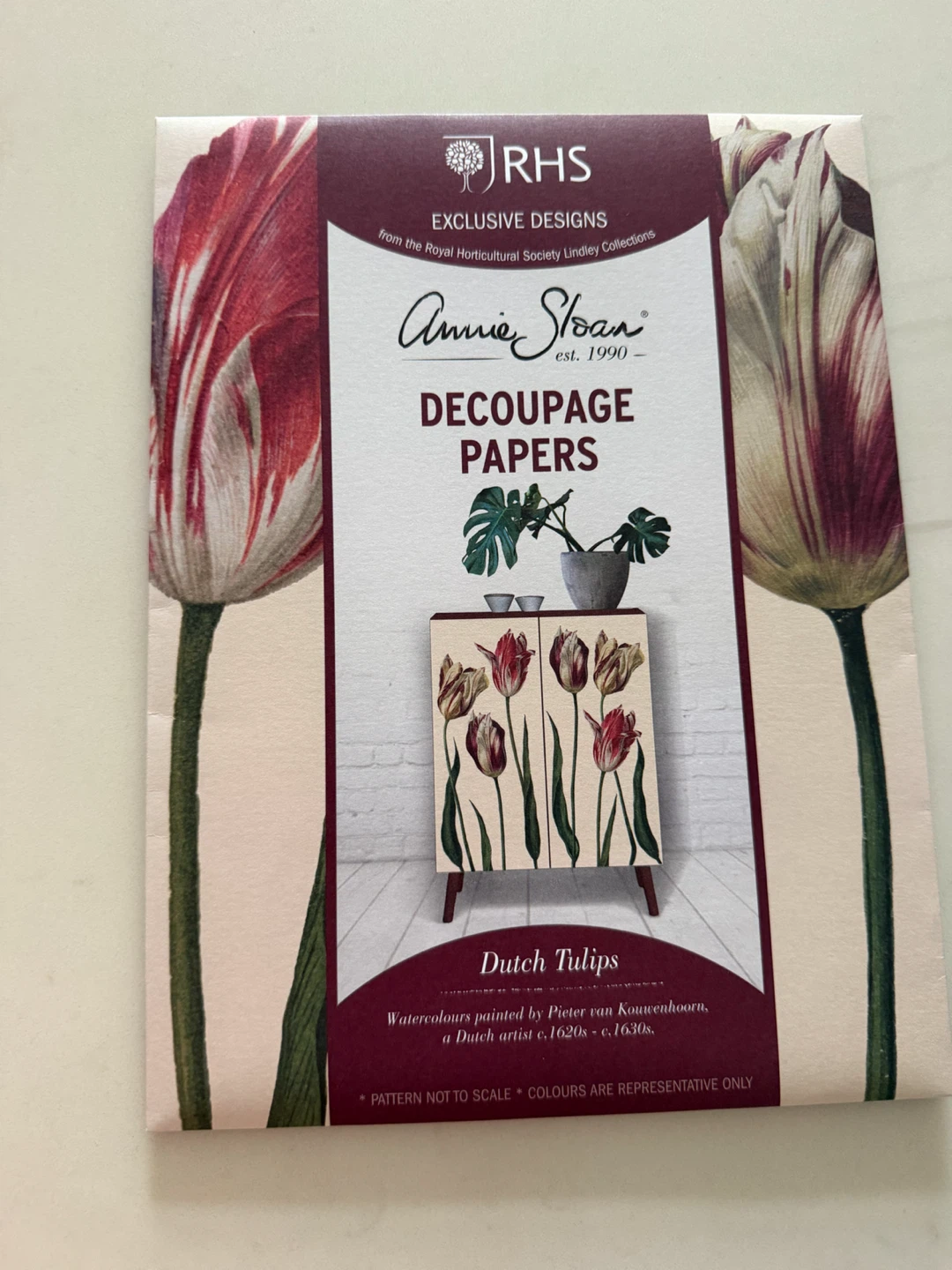 Annie Sloan Dutch Tulips Decoupage Paper – NEW – $20