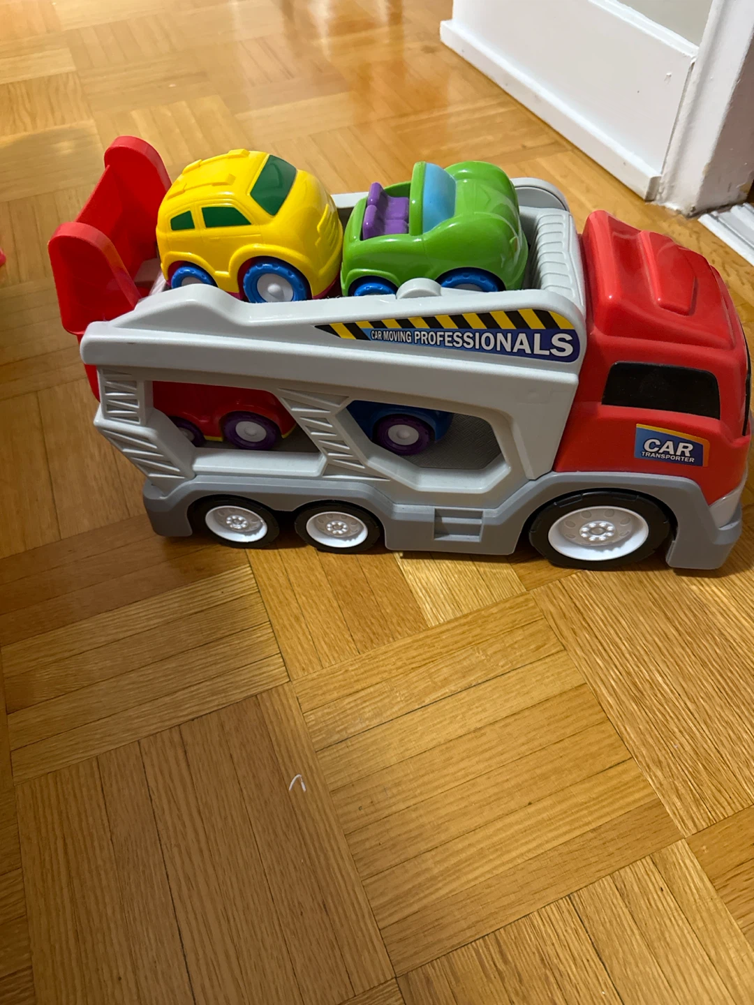 Little People Car Carrier Toy Truck with Cars - photo 2
